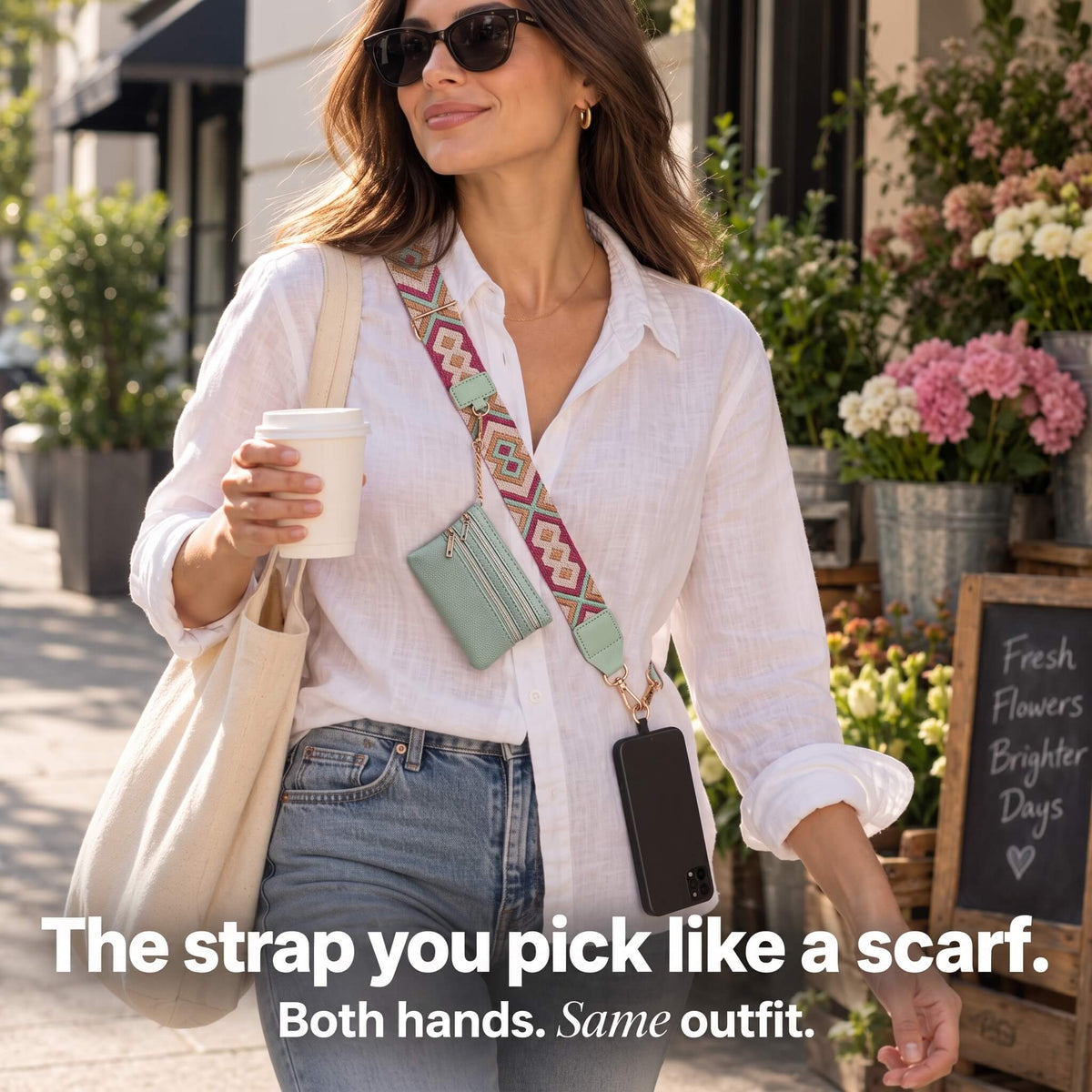 Keep Woven - Patterned Phone Strap & Pouch